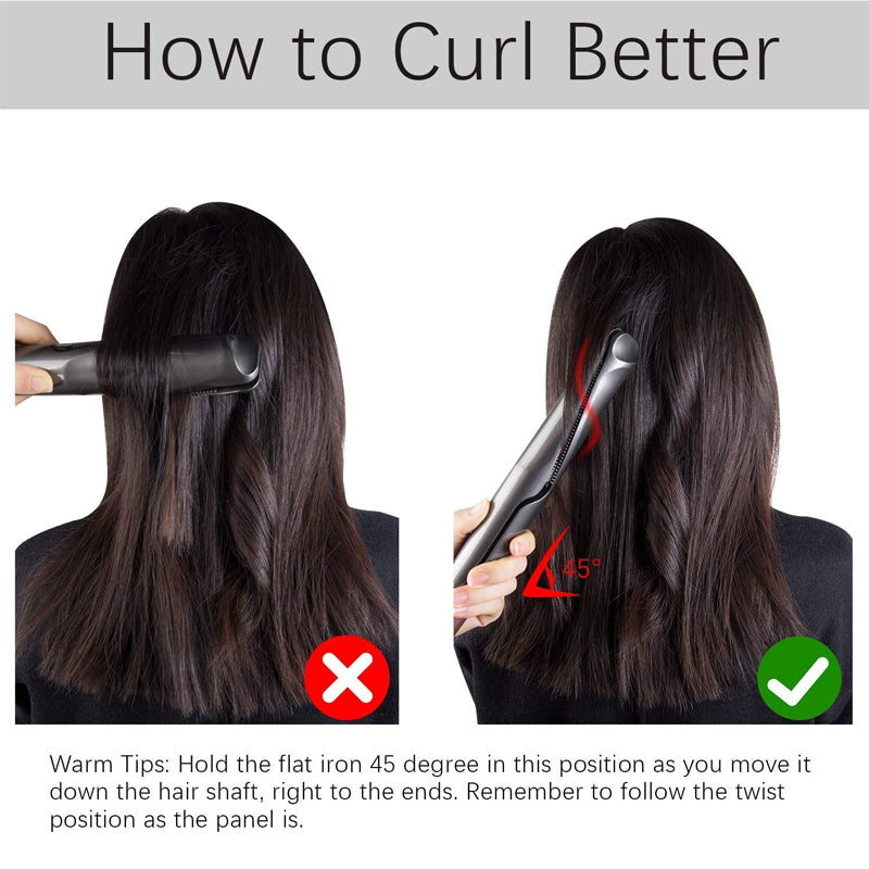 2 in 1 Curling Iron For Curls & Straightening