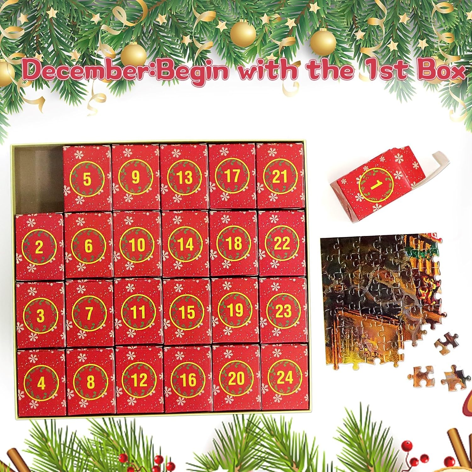 Advent Calendar 2023 Christmas Jigsaw Puzzles——🎅🎅The best solution for Christmas gifts