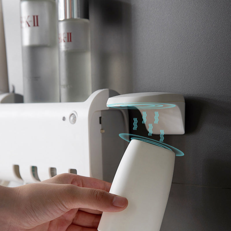 UV Light Sanitizer Toothbrush Holder (With Two Cups)