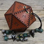 Leather D20 Dice Bag