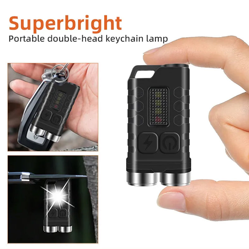 Magnetic Mini Keychain Flashlight