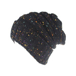 Plain Ruched Rib Knit Band Beanies