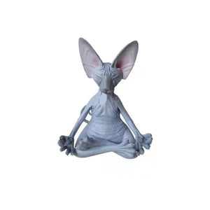 Sphynx Cat Yoga Statue