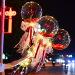 ❤️Valentine's Day Gift❤️ -  LED Luminous Rose Balloon Boba Bouquet
