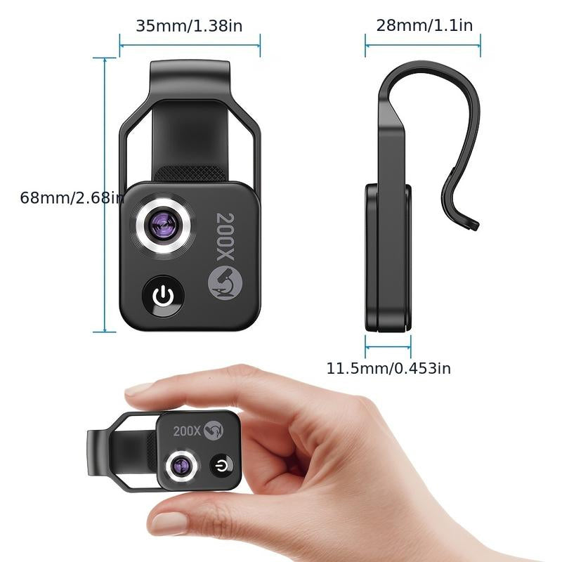 200x Cell Phone Camera Microscope Lens