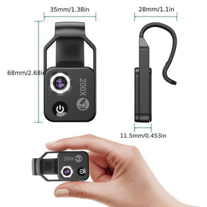 200x Cell Phone Camera Microscope Lens