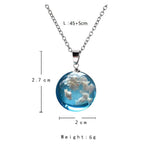 Clouds Of Heaven Resin Necklace