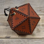 Leather D20 Dice Bag