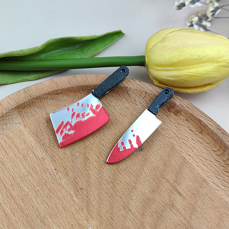 Halloween Scary Bloody Knife Ornament