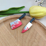 Halloween Scary Bloody Knife Ornament