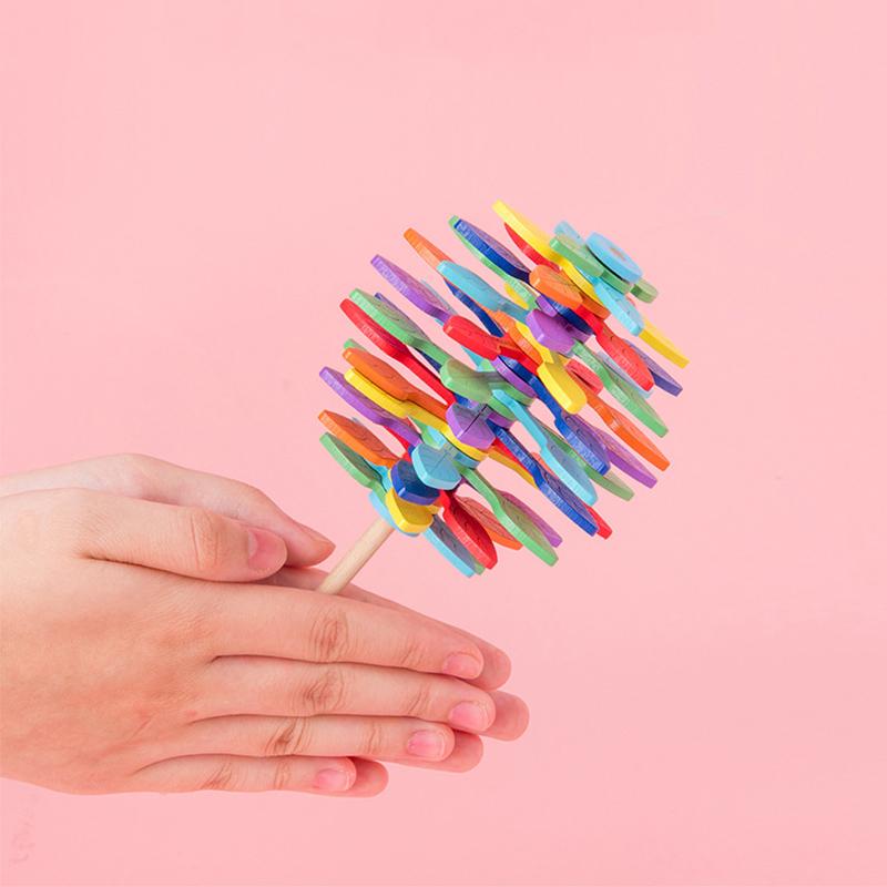🎅Xmas sales-49% OFF🎁 Wooden Lollipop Stress Relief Toy
