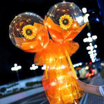 ❤️Valentine's Day Gift❤️ -  LED Luminous Rose Balloon Boba Bouquet