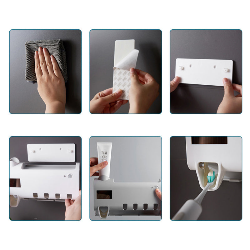 UV Light Sanitizer Toothbrush Holder (With Two Cups)