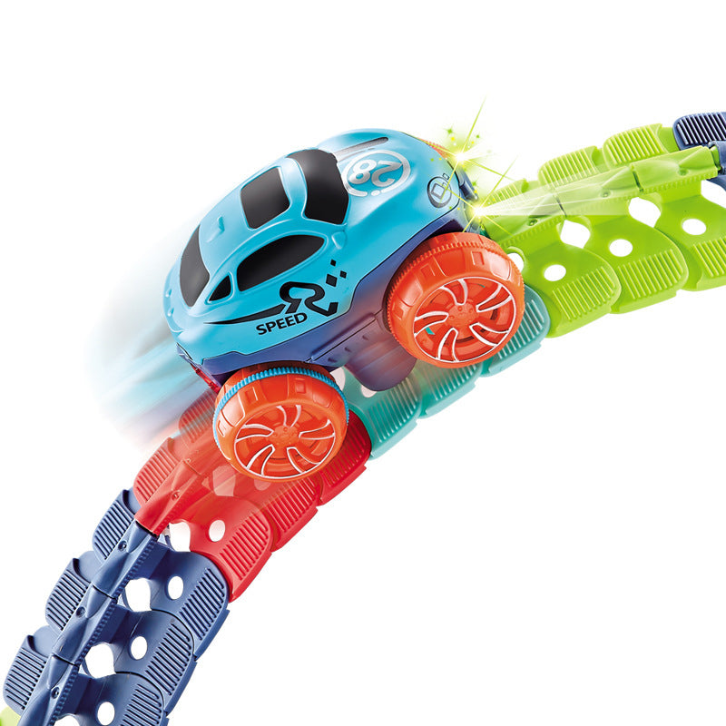 Variable Inverted High-speed Electric Track Car with Light