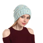 Plain Ruched Rib Knit Band Beanies