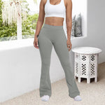 Women's High Waist Ruched Flared Sports Leggings