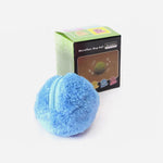 Pet Electric Ball Toy with Plush Cover（With a four-color outer sheath）