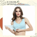 Front Cross Side Buckle Lace Bra