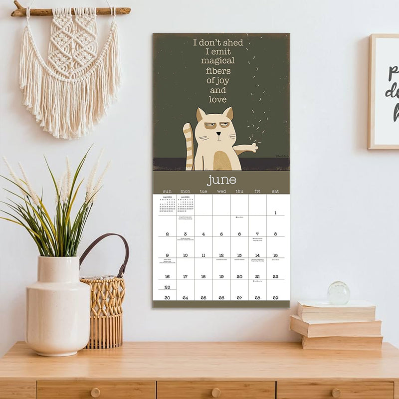 A Year of Snarky Cats 2024 Wall Calendar urdreamlife