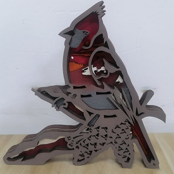 3D Wooden Animal Carving Handcraft Gift (With Lights)