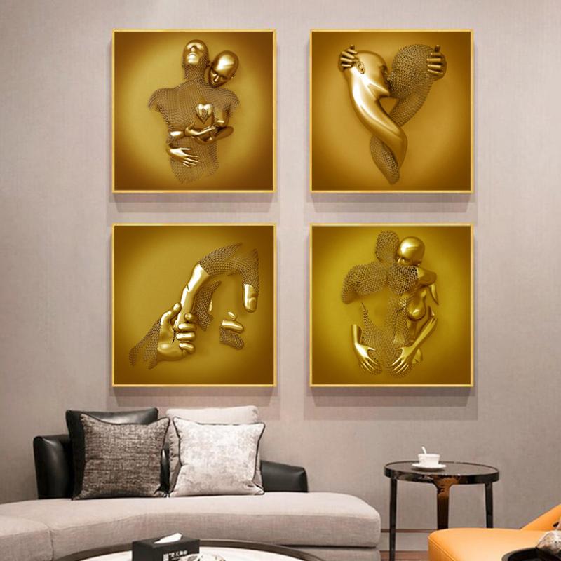 3D Love HeartWall Art Painting