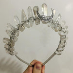 Labradorite Witchy Moon Crystal Crown