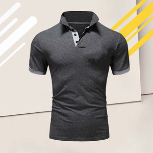 Men's Solid Color Polo Shirt