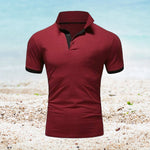 Men's Solid Color Polo Shirt