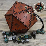 Leather D20 Dice Bag