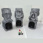 Solar LED Light Easter Island Flowerpot
