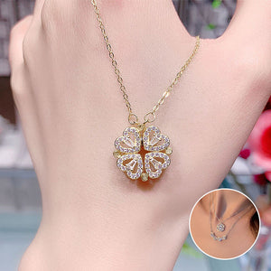Four Leaf Heart Shape Lucky Necklace  - 🔥🔥Pre-sale For A Limited Time With The Lowest Discount