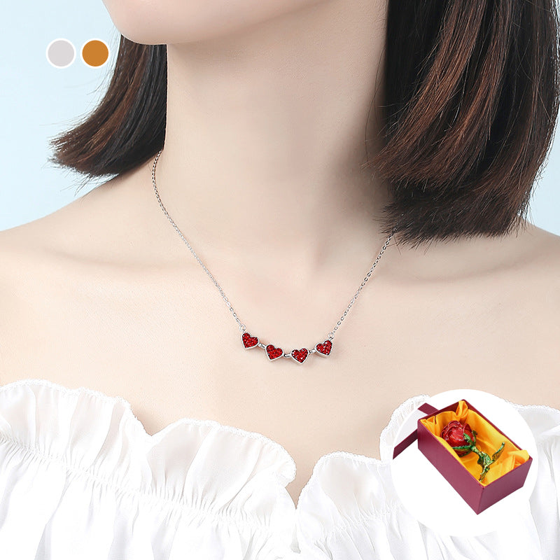 Four Leaf Heart Shape Lucky Necklace  - 🔥🔥Pre-sale For A Limited Time With The Lowest Discount