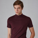 Mens High Neck Slim Fit T-shirt
